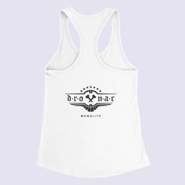 Drottnar Tank Top, Drottnar Band Logo White Tank Top Shirt