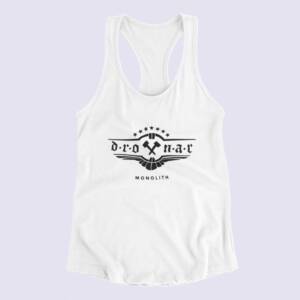 Drottnar Tank Top, Drottnar Band Logo White Tank Top Shirt