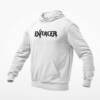 Enforcer Hoodie, Enforcer Logo White Hoodie, Heavy Metal Merchandise