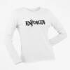 Enforcer Long Sleeve T-Shirt, Enforcer Logo White Long Sleeve T-Shirt