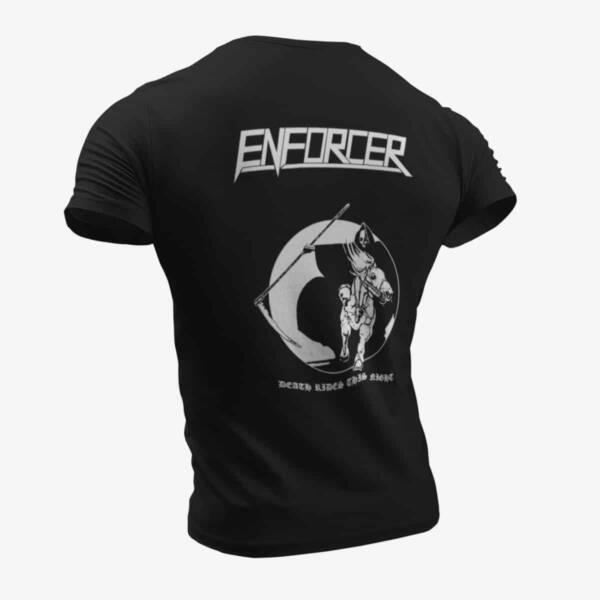 Enforcer T-Shirt, Enforcer Death Rides This Night Black T-Shirt