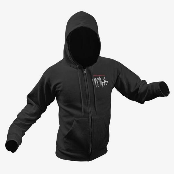 Погань Band Black Zip Hoodie, Experimental Progressive Metal Merchandise - Image 2
