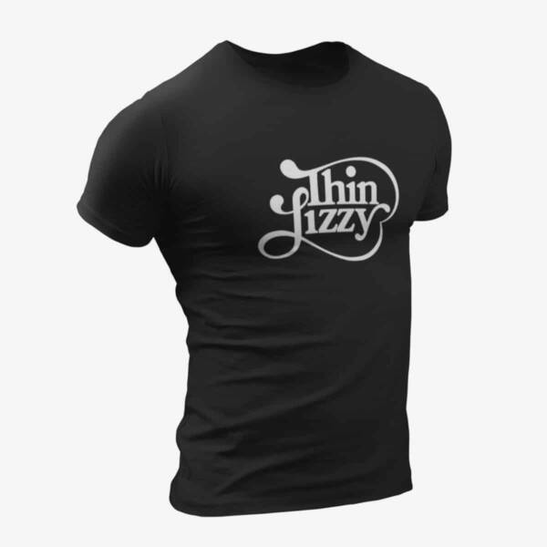 Thin Lizzy T-Shirt, Thin Lizzy Old Logo Black T-Shirt
