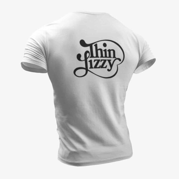 Thin Lizzy T-Shirt, Thin Lizzy Old Logo White T-Shirt