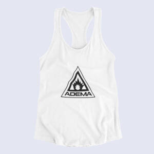 Adema Tank Top, Adema Band Logo White Tank Top Shirt, Alternative Rock Merchandise