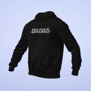 Bee Gees Hoodie, Bee Gees Band Logo Black Hoodie, Pop, Rock, Soft Rock, Australia