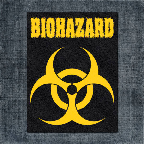 Biohazard Back Patch, Biohazard Band Logo Big Back Patch