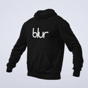 Blur Hoodie, Blur Band Logo Black Hoodie, Alternative Rock Merchandise