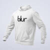 Blur Hoodie, Blur Band Logo White Hoodie, Alternative Rock Merchandise