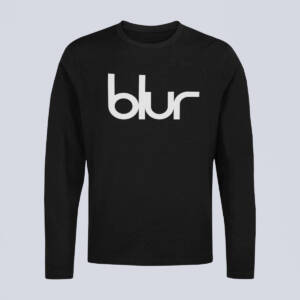 Blur Longsleeve T-Shirt, Blur Band Logo Black Long Sleeve, Alternative Rock Merchsandise