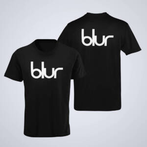 Blur T-Shirt, Blur Band Logo Black T-Shirt, Alternative Rock Merchandise