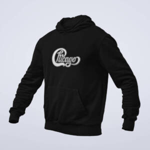 Chicago Hoodie, Chicago Band Logo Black Hoodie, Soft Rock Merchandise