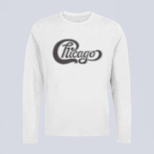 Chicago Longsleeve T-Shirt, Chicago Band Logo White Long Sleeve, Soft Rock Merchandise