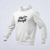 Daft Punk Hoodie, Daft Punk Logo White Hoodie, Electronic Rock Merchandise