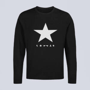 David Bowie Longsleeve T-Shirt, David Bowie Blackstar Black Long Sleeve, Electronic Rock Merchandise