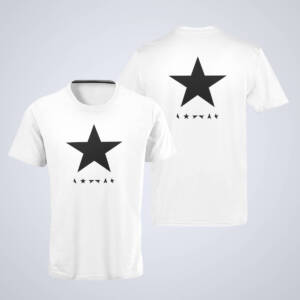 David Bowie T-Shirt, David Bowie Blackstar White T-Shirt, Electronic Rock Merchandise