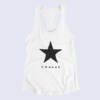 David Bowie Tank Top, David Bowie Blackstar White Tank Top Shirt, Electronic Rock Merchandise
