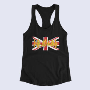 Def Leppard Tank Top, Def Leppard Logo Black Tank Top Shirt, Hard Rock Merchandise