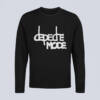 Depeche Mode Longsleeve T-Shirt, Depeche Mode Band Logo Black Long Sleeve, Alternative Rock Merchandise