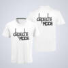 Depeche Mode T-Shirt, Depeche Mode Band Logo White T-Shirt, Alternative Rock Merchandise
