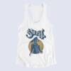 Ghost Tank Top, Ghost Artwork White Tank Top Shirt, Doom Metal, Heavy Metal Merchandise