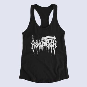Goatmoon Tank Top, Goatmoon Band Logo Black Tank Top Shirt, Black Metal Merchandise