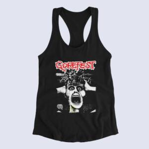 Gorefest Tank Top, Gorefest Band Artwork Black Tank Top Shirt, Death Metal Merchandise