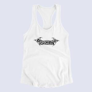 Gorguts Tank Top, Gorguts Band Logo White Tank Top Shirt, Death Metal Merchandise