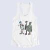 Gorillaz Tank Top, Gorillaz Band Artwork White Tank Top Shirt, Alternative Rock Merchandise