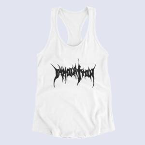 Immolation Tank Top, Immolation Band Logo White Tank Top Shirt, Death Metal Merchandise