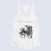 In Flames Tank Top, In Flames Come Clarity White Tank Top Shirt, Metalcore Merchandise