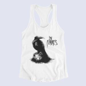In Flames Tank Top, In Flames Sounds of A Playground Fading White Tank Top Shirt, Metalcore Merchandise