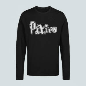Pixies Longsleeve T-Shirt, Pixies Band Logo Black Long Sleeve, Alternative Rock Merchandise