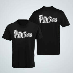 Pixies T-Shirt, Pixies Band Logo Black T-Shirt, Alternative Rock Merchandise