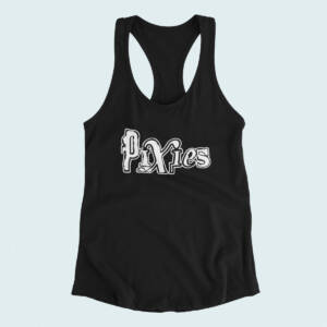 Pixies Tank Top, Pixies Band Logo Black Tank Top, Alternative Rock Merchandise