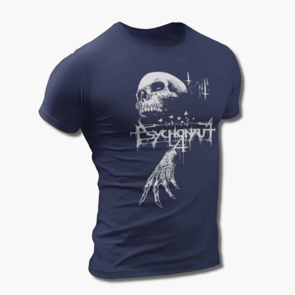 Psychonaut 4 Band T-Shirt, Psychonaut 4 Skull Artwork Tee Shirt, Black Metal, Depressive Rock Merchandise