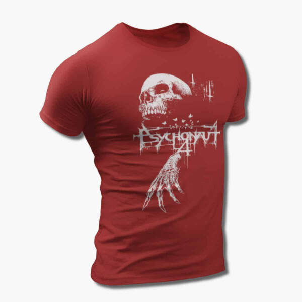 Psychonaut 4 Band T-Shirt, Psychonaut 4 Skull Artwork Tee Shirt, Black Metal, Depressive Rock Merchandise
