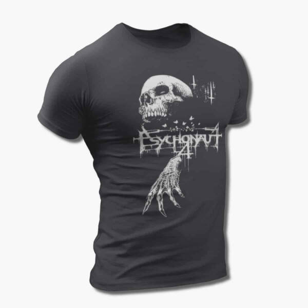 Psychonaut 4 Band T-Shirt, Psychonaut 4 Skull Artwork Tee Shirt, Black Metal, Depressive Rock Merchandise