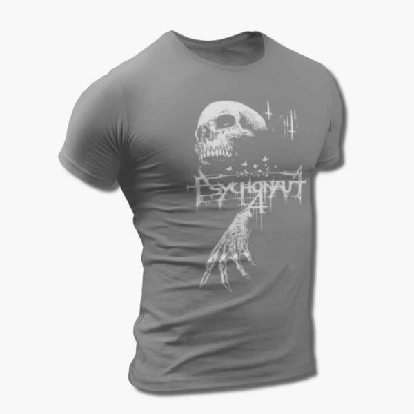 Psychonaut 4 Band T-Shirt, Psychonaut 4 Skull Artwork Tee Shirt, Black Metal, Depressive Rock Merchandise