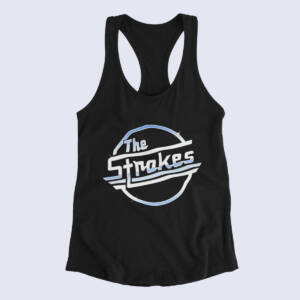 The Strokes Tank Top, The Strokes Band Logo Black Tank Top Shirt, Indie Rock Merchandise