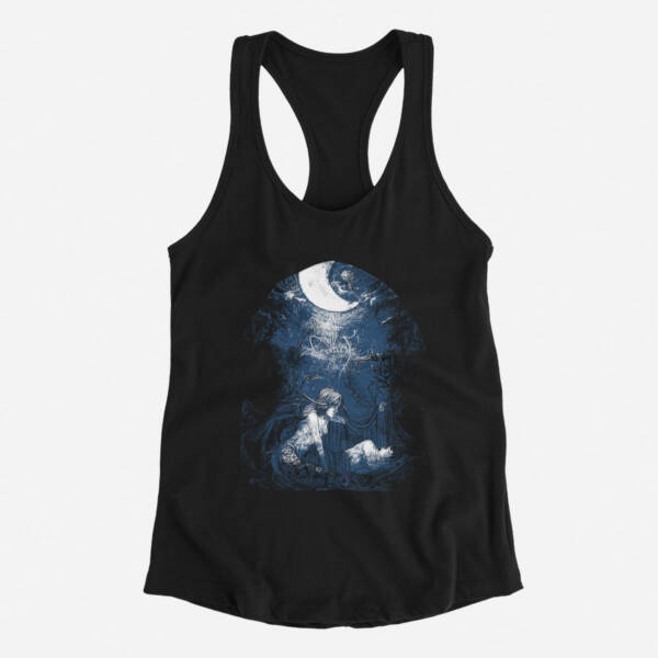 Alcest Tank Top, Alcest Ecailles De Lune Black Tank Top Shirt, Black Metal Merchandise