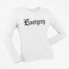 Evergrey Longsleeve T-Shirt, Evergrey Logo White Long Sleeve
