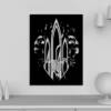 At The Gates Wooden Wall Art, At The Gates Logo Artwork Wooden Framed Object For Wall
