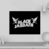 Black Sabbath Wooden Wall Art, Black Sabbath Logo Artwork Wooden Framed Object For Wall