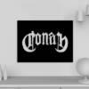 Conan Wooden Wall Art, Conan Logo Artwork Wooden Framed Object For Wall