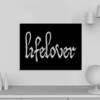 Lifelover Wooden Wall Art, Lifelover Logo Artwork Wooden Framed Object For Wall