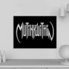 Mutiny Within Wall Art, Mutiny Within Logo Artwork Wooden Framed Object For Wall