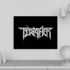 Terrifier Wooden Wall Art, Terrifier Logo Artwork Wooden Framed Object For Wall