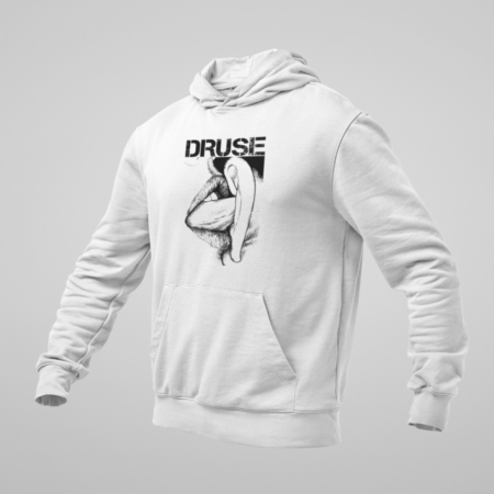 Druse Hoodie, Druse Target Weight White Hoodie