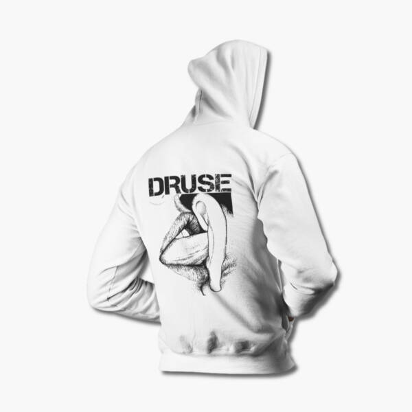 Druse Hoodie, Druse Target Weight White Hoodie - Image 2